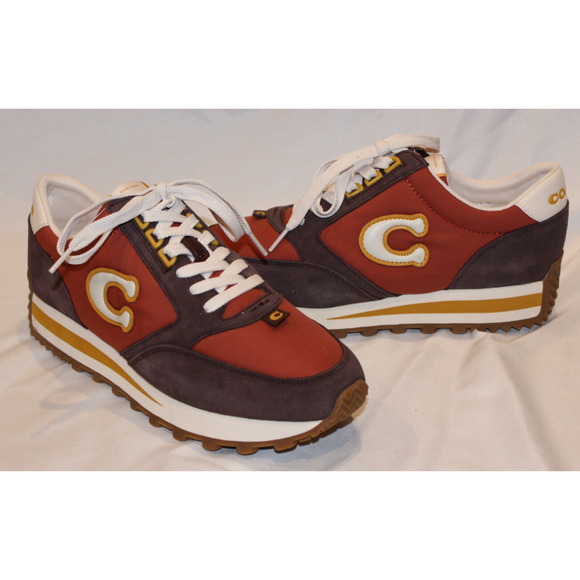 Coach Runner Sneakers MEN SZ 8 WOMEN\'S SZ 10 RUST/MAPLE NIB‎ $195 main image 5